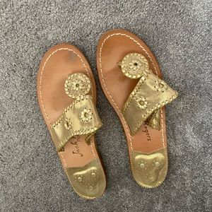 Jack Rodgers Gold Sandals